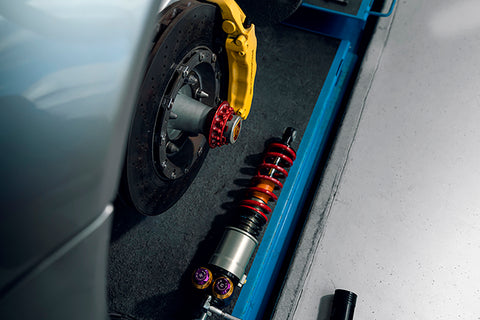 KW 04-05 Porsche Carrera GT Special Edition HLS4 V5 Coilover Kit w/ Red & Blue Springs - 3097140A