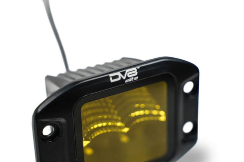 DV8 3-Inch Elite Series LED Amber Flush Mount Pod Light - BE3FMW40W-A