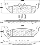 StopTech Street Touring 10-11 Ford F-150 Rear Brake Pads - 308.10120