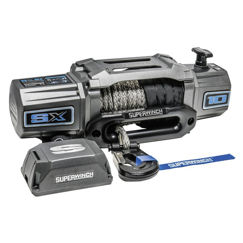 Superwinch 10000 LBS 12V DC 3/8in x 80ft Synthetic Rope SX 10000 Winch - 1710201