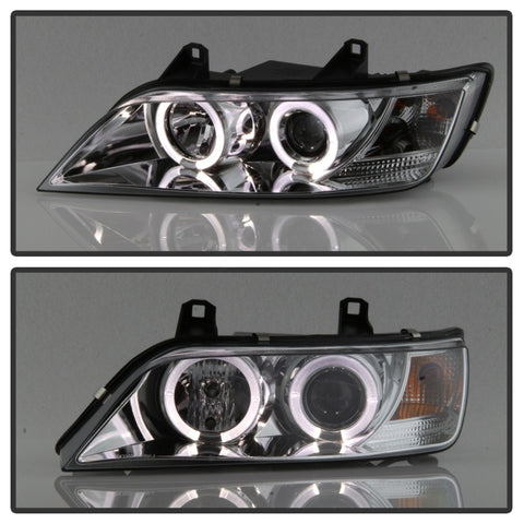 Spyder BMW Z3 96-02 Projector Headlights LED Halo Chrome High H1 Low H1 PRO-YD-BMWZ396-HL-C - 5009098