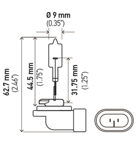 Hella Bulb 862 12V 37.5W PGJ13 T3.25 - 862