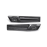 Seibon 09-10 Nissan GTR R35 Carbon Fiber Fender Duct Logos (Pair) - FDL0910NSGTR