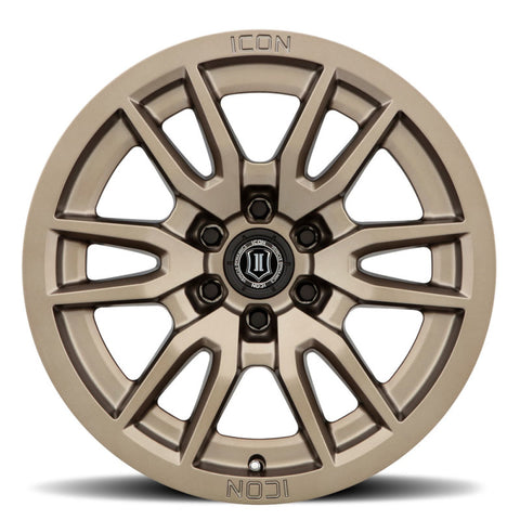 ICON Vector 6 17x8.5 6x5.5 25mm Offset 5.75in BS 95.1mm Bore Bronze Wheel - 2417859057BR