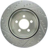 StopTech Select Sport 2011-2012 Dodge Challenger RT Drilled and Slotted Rear Left Brake Rotor - 227.63062L