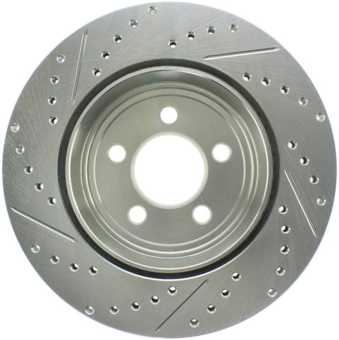 StopTech Select Sport 2011-2012 Dodge Challenger RT Drilled and Slotted Rear Left Brake Rotor - 227.63062L