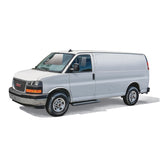 Westin Ford Transit Van 150/250/350 (46in Driver & 97in. Pass) Grate Steps Running Boards - Tex. Blk - 27-81005