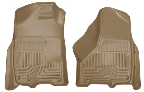 Husky Liners 09-10 Dodge Ram 1500/2500/3500 WeatherBeater Front Row Tan Floor Liners - 18003