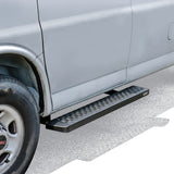 Westin Ford Transit Van 150/250/350 (46in Driver & 97in. Pass) Grate Steps Running Boards - Tex. Blk - 27-81005