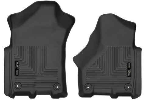 Husky Liners 2019 Ram 2500/3500 Crew Cab/Mega Cab WeatherBeater Black Front Floor Liners - 13051