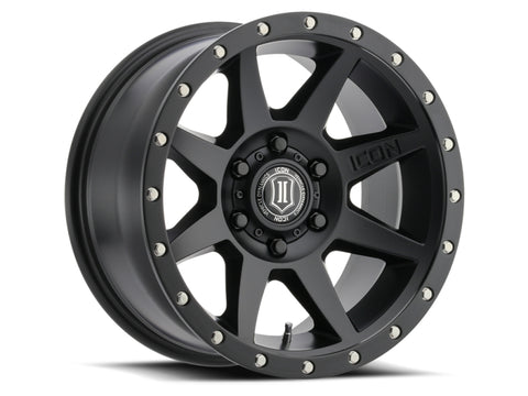 ICON Rebound Pro 17x8.5 6x5.5 25mm Offset 5.75in BS 93.1mm Bore Satin Black Wheel - 21817858357SB