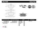 StopTech Performance Brake Pads - 309.07400