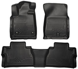 Husky Liners 2014 Toyota Tundra Double Cab Pickup WeatherBeater Black Front & 2nd Seat Floor Liners - 99561