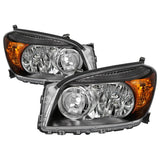 xTune 06-08 Toyota RAV4 OEM Style Headlights - Black (HD-JH-TRAV06-AM-BK) - 9042850