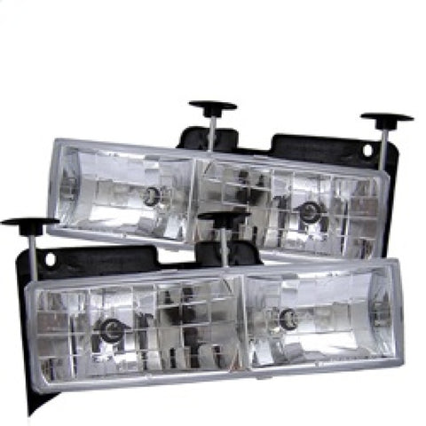 Spyder Chevy C/K Series 1500/2500 88-99/Chevy Tahoe 95-99Crystal Glass Headlights Chrm HD-YD-CCK88-C - 5012388