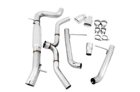 AWE Tuning VW MK7 Golf Alltrack/Sportwagen 4Motion Track Edition Exhaust - Polished Silver Tips - 3020-32044