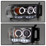 Spyder Dodge Ram 1500 02-05/Ram 2500 03-05 Projector Headlights LED Halo LED Chrm PRO-YD-DR02-HL-C - 5009982