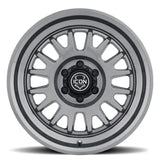 ICON Anza 17x8.5 6x5.5 0mm Offset 4.75in BS 106.1mm Hub Bore Gun Metal Wheel - 8217858347GM