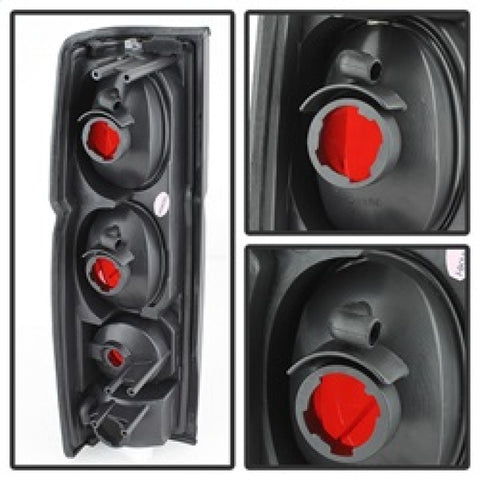 Spyder Nissan Hardbody 86-97 Euro Style Tail Lights Black Smoke ALT-YD-NH86-BSM - 5078216