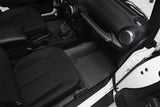 BedRug 07-16 Jeep JK Unlimited 4Dr Front 4pc BedTred Floor Kit (Incl Heat Shields) - BTJK07F4