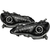 Spyder Scion FRS 12-14 Projector Headlights DRL LED Black PRO-YD-SFRS12-BK - 5075413