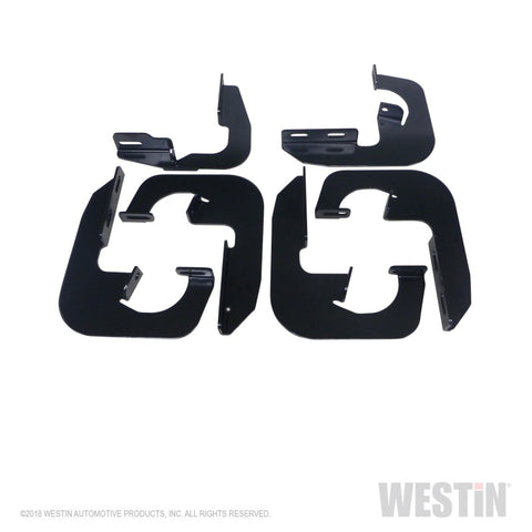 Westin 2007-2013 Chevy Silverado 1500 Ext. Cab Running Board Mount Kit - Black - 27-1745