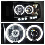 Spyder Dodge Ram 1500 02-05 03-05 Projector Headlights CCFL Halo LED Blk Smke PRO-YD-DR02-CCFL-BSM - 5078797