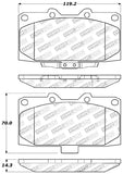 StopTech Performance 06-07 Subaru Impreza WRX/WRX STi Front Brake Pads - 309.11820