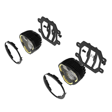 KC HiLiTES FLEX ERA 3 Dual Mode SAE Fog Lights - 2-Light Master Kit for Subaru Crosstrek/Forester - 97150