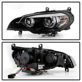 Spyder BMW X5 E70 07-10 Xenon/HID AFS High-Power LED Headlights - Black PRO-YD-BMWE7007AFSHIDAP-BK - 5088239