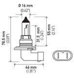 Hella Optilux XB White Halogen Bulbs HB4 12V 80W (2 pack) - H71070367