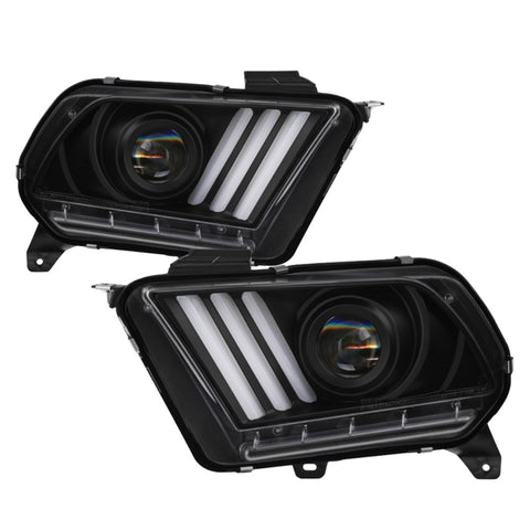 Spyder Ford Mustang 10-13 Projector Headlights - HID Model Only - Black PRO-YD-FM2010V2-HID-BK - 5084569