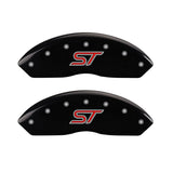 MGP 4 Caliper Covers Engraved Front & Rear ST Black finish silver ch - 10231SSTOBK