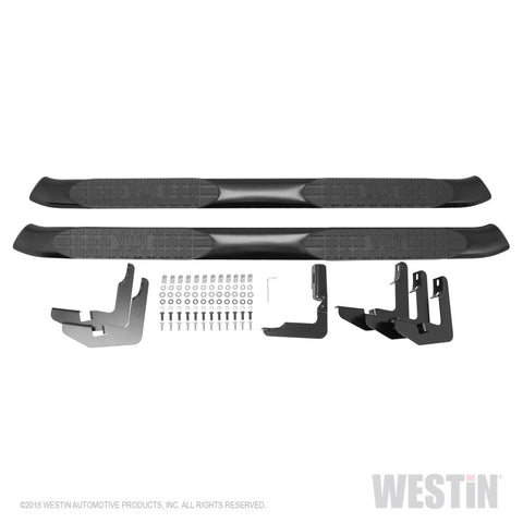 Westin 2019 Ram 1500 Crew Cab (Excl. 2019 Ram 1500 Classic) PRO TRAXX 5 Oval Nerf Step Bars - Black - 21-54085