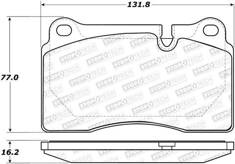 StopTech Street Brake Pads - 308.12630