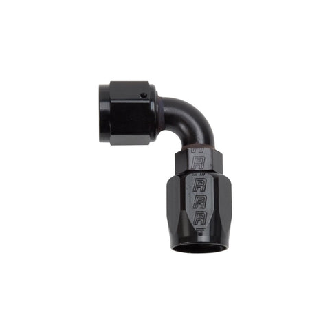 Russell Performance -8 AN Black 90 Degree Full Flow Hose End - 610175