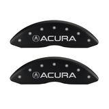 MGP 4 Caliper Covers Engraved Front & Rear Acura Red finish silver ch - 39015SACURD