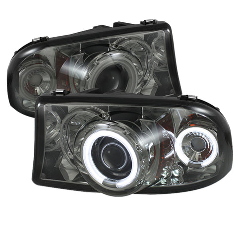 Spyder Dodge Dakota 97-04/Durango 98-03 1PC Projector Headlights LED Halo LED Chrm PRO-YD-DDAK97-C - 5009791