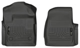 Husky Liners 17 Ford F-250 F-350 Super Duty Standard Cab WeatherBeater Black Front Floor Liners - 13311