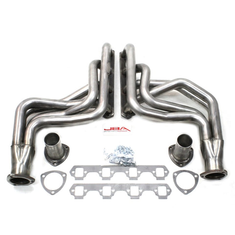 JBA 65-73 Ford Mustang 260-351W (w/Mustang II Suspension) 1-3/4in Primary Raw 409SS Long Tube Header - 6612S