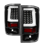 xTune 04-15 Nissan Titan Light Bar LED Tail Lights - Black (ALT-ON-NTI04-LBLED-BK) - 9038532