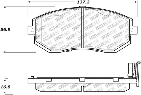 StopTech Performance 13 Scion FR-S / 13 Subaru BRZ Front Brake Pads - 309.15390