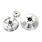 BBK 96-01 Mustang 4.6 GT Cobra Underdrive Pulley Kit - Lightweight CNC Billet Aluminum (3pc) - 1555