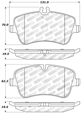 StopTech Performance Brake Pads - 309.08720