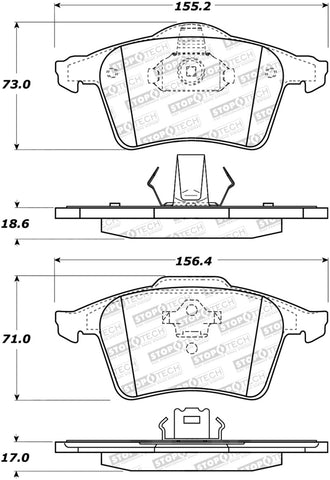 StopTech Street Brake Pads - 308.09790