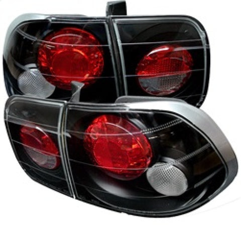 Spyder Honda Civic 96-98 4Dr Euro Style Tail Lights Black ALT-YD-HC96-4D-BK - 5004970