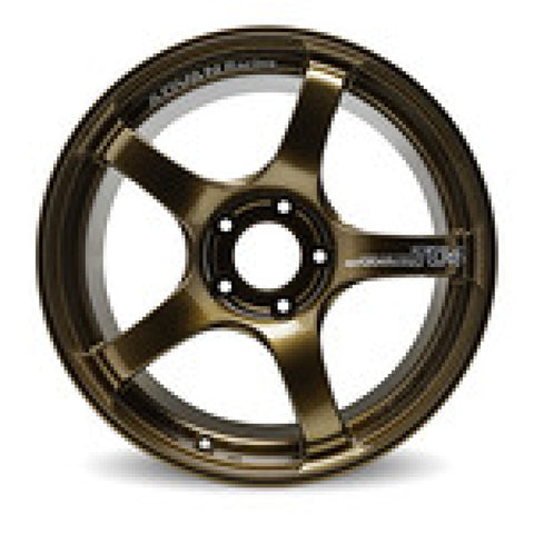 Advan TC4 17x7.5 +48 5x114.3 Racing Umber Bronze and Ring Wheel - YAD7F48EUAR