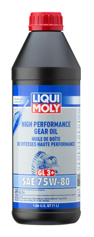 LIQUI MOLY 1L High Performance Gear Oil (GL3+) SAE 75W80 - 22080