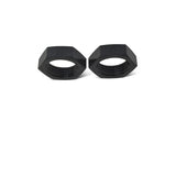 Russell Performance -8 AN Bulkhead Nuts 3/4in -16 Thread Size (Black) - 661903