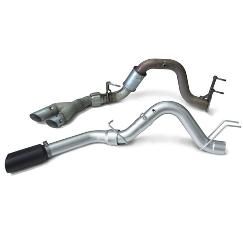 Banks Power 17-19 Ford 6.7L F250-350-450 4in Monster Exhaust System - Single Exit w/ Black Tip - 49794-B